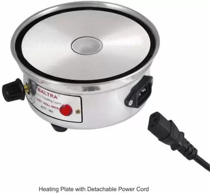 Baltra Glare BTC - 101 Travel Cooker (0.5 L, Silver) Baltra Glare BTC - 101 Travel Cooker (0.5 L, Silver)